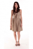 ROBE NOEUD BEIGE