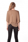 Tee-shirt Plumes 13q555 Camel