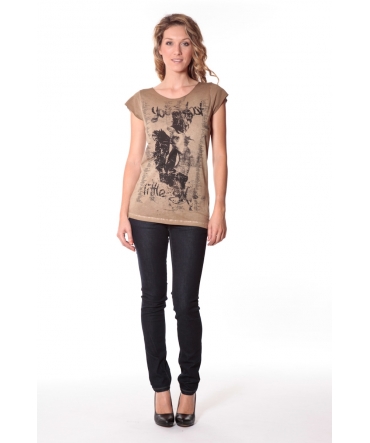 Tee-shirt Little 13q430 Camel