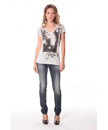 Tee-shirt Kate 13q431 Ecru