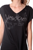 Tee-shirt Yes 13q424 Noir