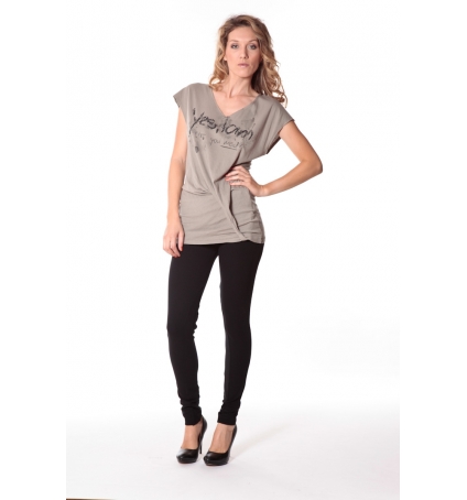 Tee-shirt Yes 13q424 Gris