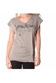 Tee-shirt Yes 13q424 Gris