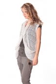 Rich&Royal Gilet mohair ABBA Gris 13q154/114  