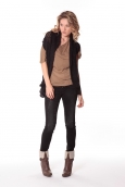 Rich&Royal Gilet mohair ABBA Noir 13q154/114 