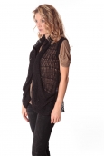 Rich&Royal Gilet mohair ABBA Noir 13q154/114 