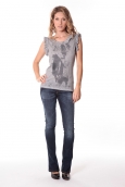 Rich&Royal Tee shirt Glam Gris 13q427/862 