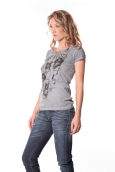 Rich&Royal Tee shirt Visages Gris 13q801/862 