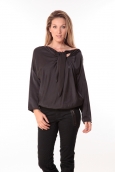 Sack's Blouse Bow Noire