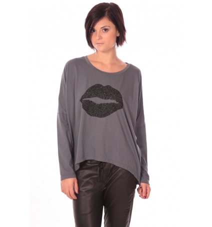 Charlie Joe Top Lips Gris  