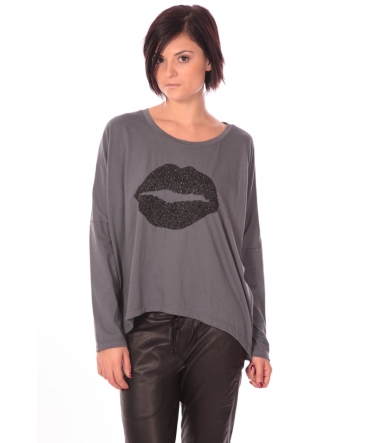 Charlie Joe Top Lips Gris  