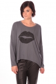 Charlie Joe Top Lips Gris  